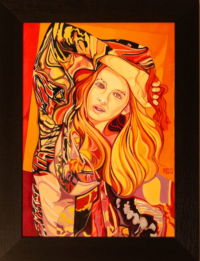 Donna con foulard
